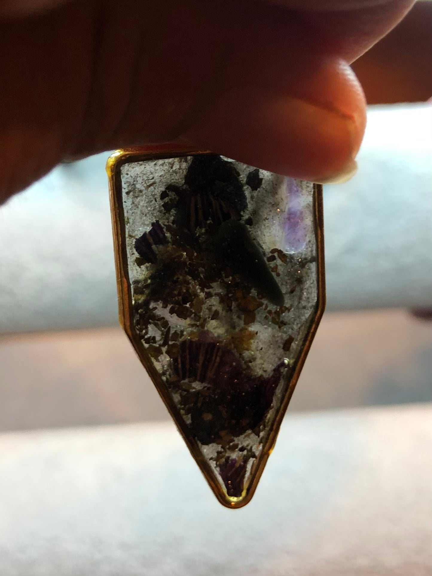 Amethyst and Black Obsidian Necklace Jewelry