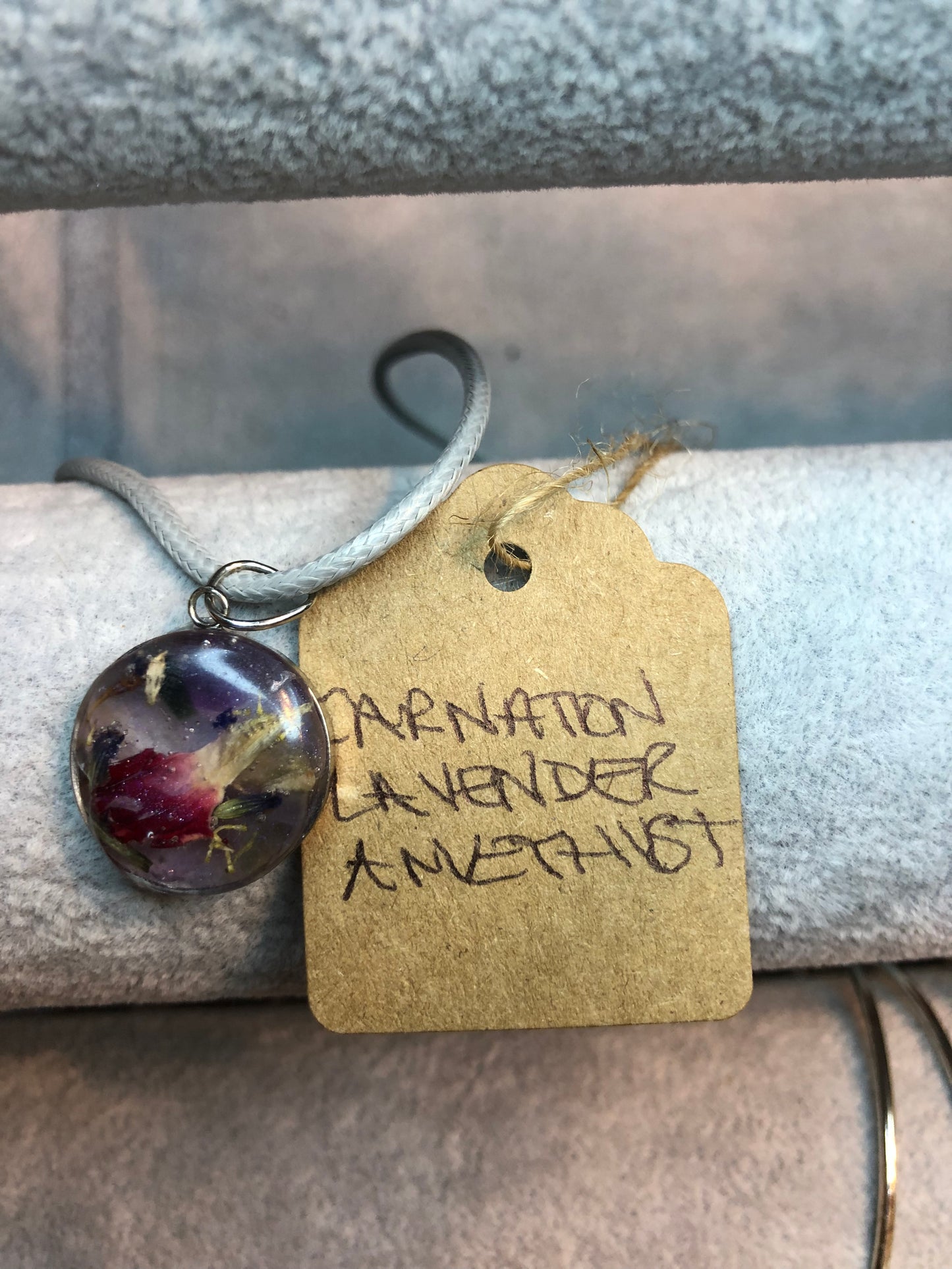 Amethyst and Lavender Necklace Jewelry