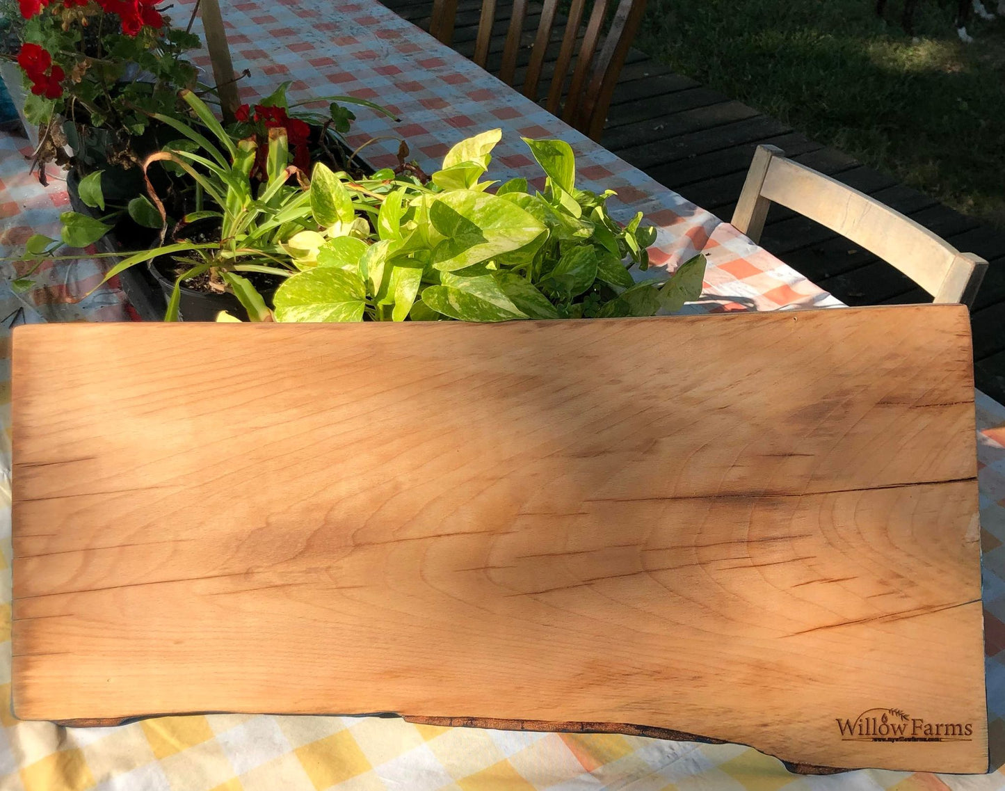 ***SOLD*** Stormy Beach Style Art Epoxy Charcuterie/Serving Board