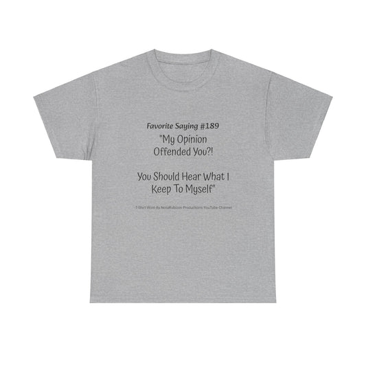 NotaRubicon Opinions - Unisex Heavy Cotton Tee