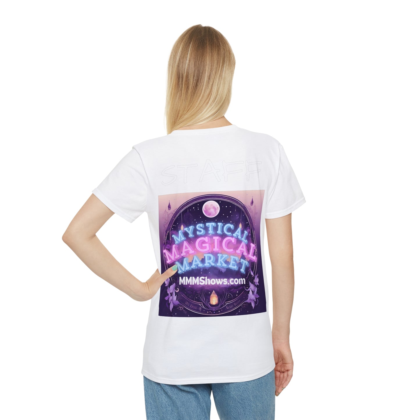 Mystical Magical Market Staff T-Shirt — Event Crew Tee with Logo