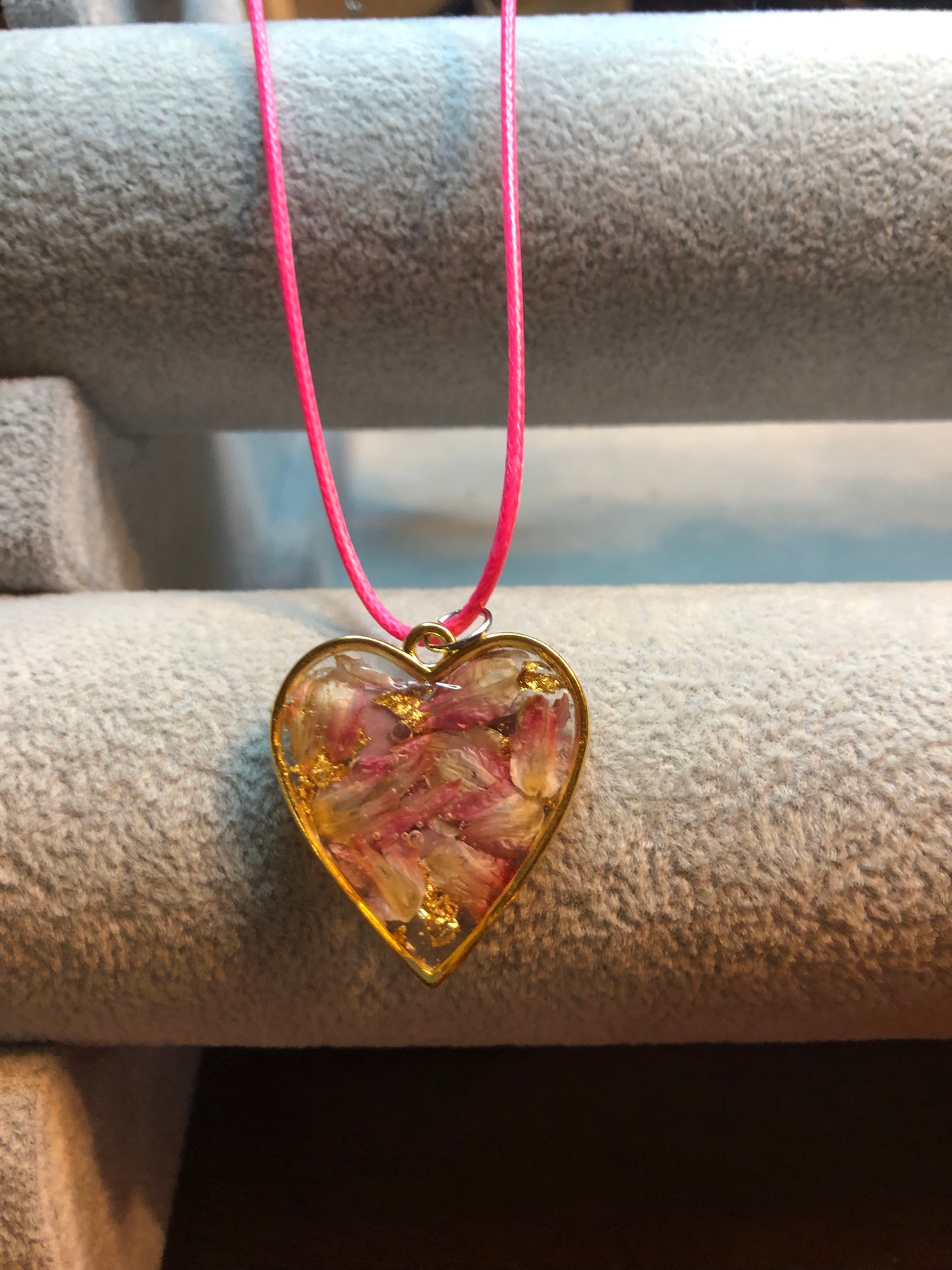 Purple Mica Stone and Rose Quartz Necklace Jewelry