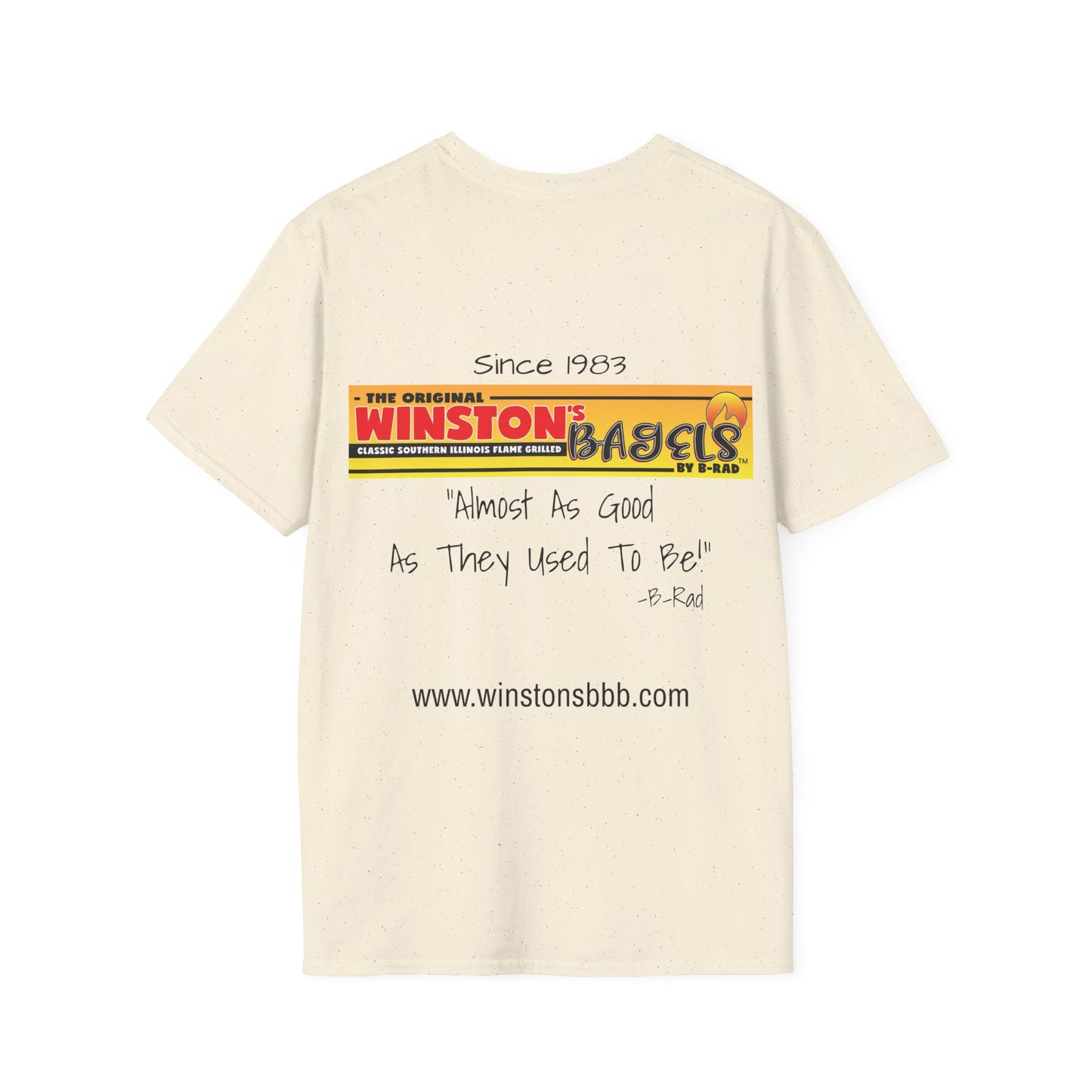 Winston’s Bagels 2 Sided Old & New Unisex Softstyle T-Shirt