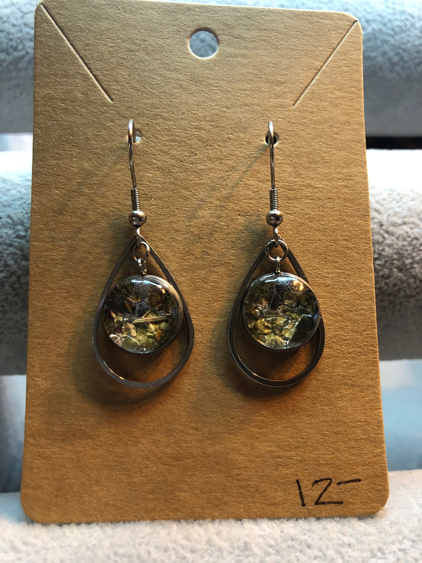 Bay leaf and Basil Earrings Jewelry