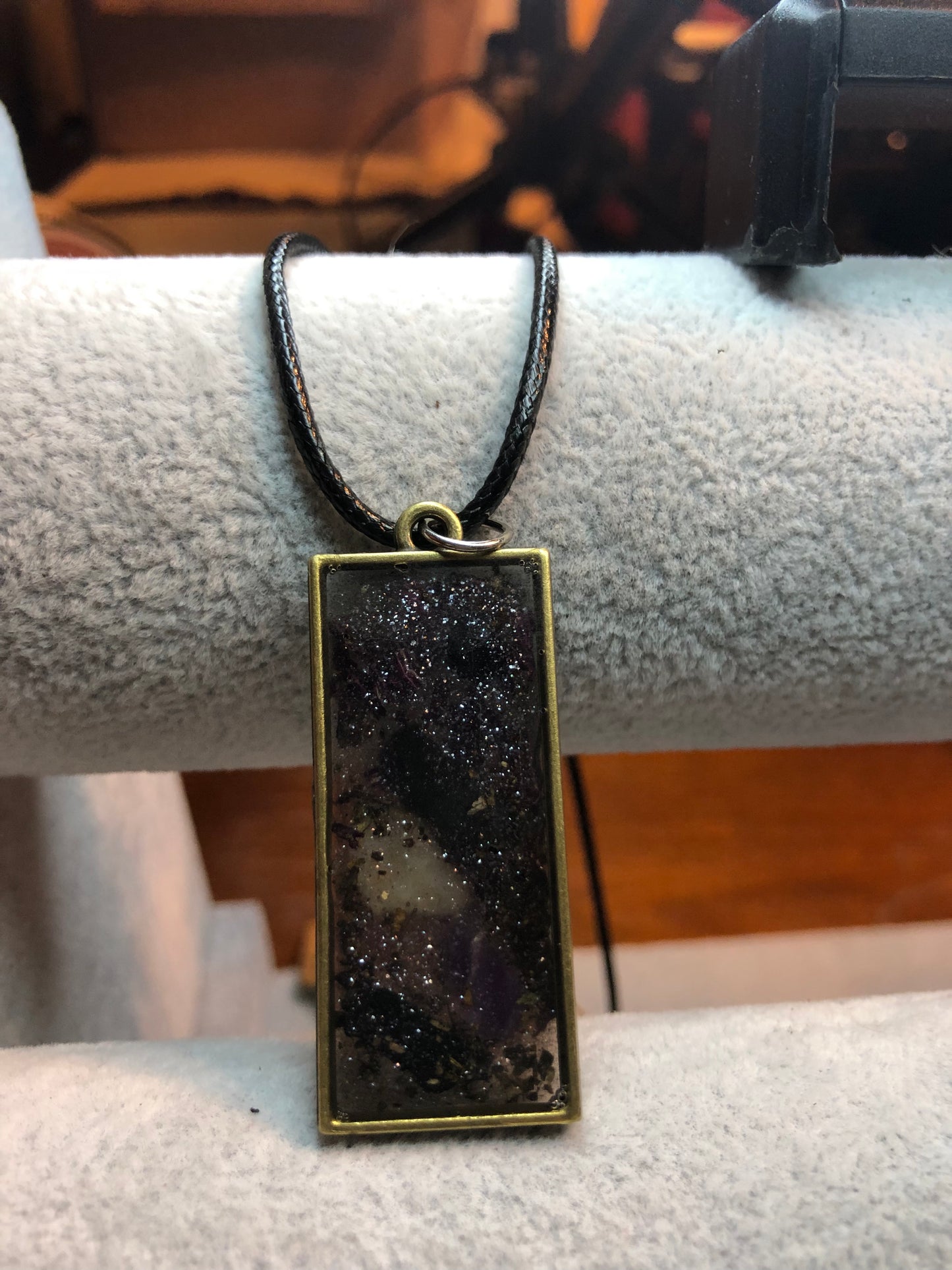 Amethyst and Black Obsidian Necklace Jewelry