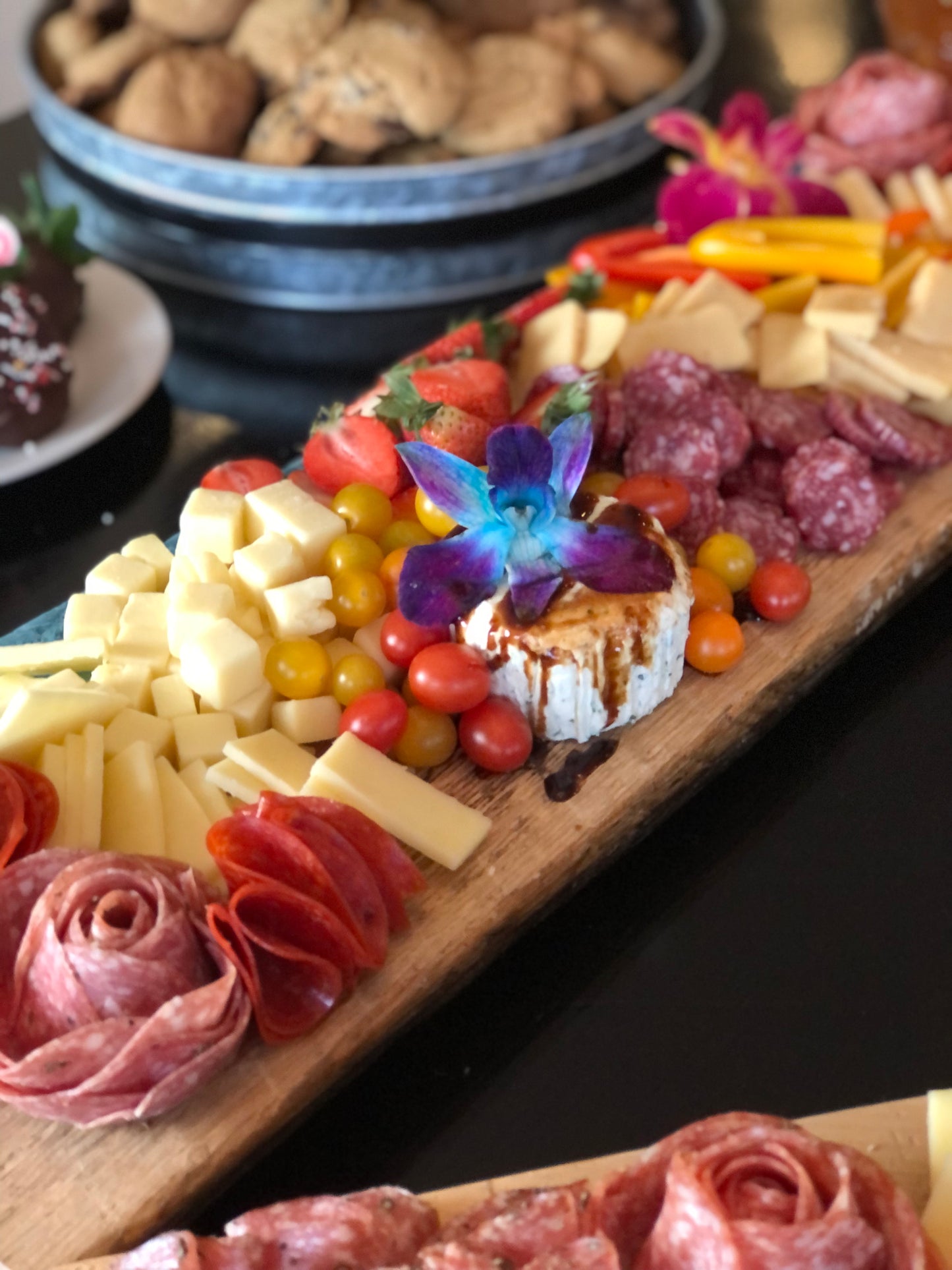 HUGE Stormy Beach Style Art Epoxy Charcuterie/Serving Board