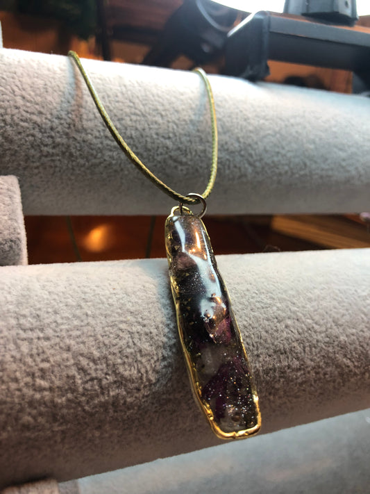 Amethyst and Black Obsidian Necklace Jewelry