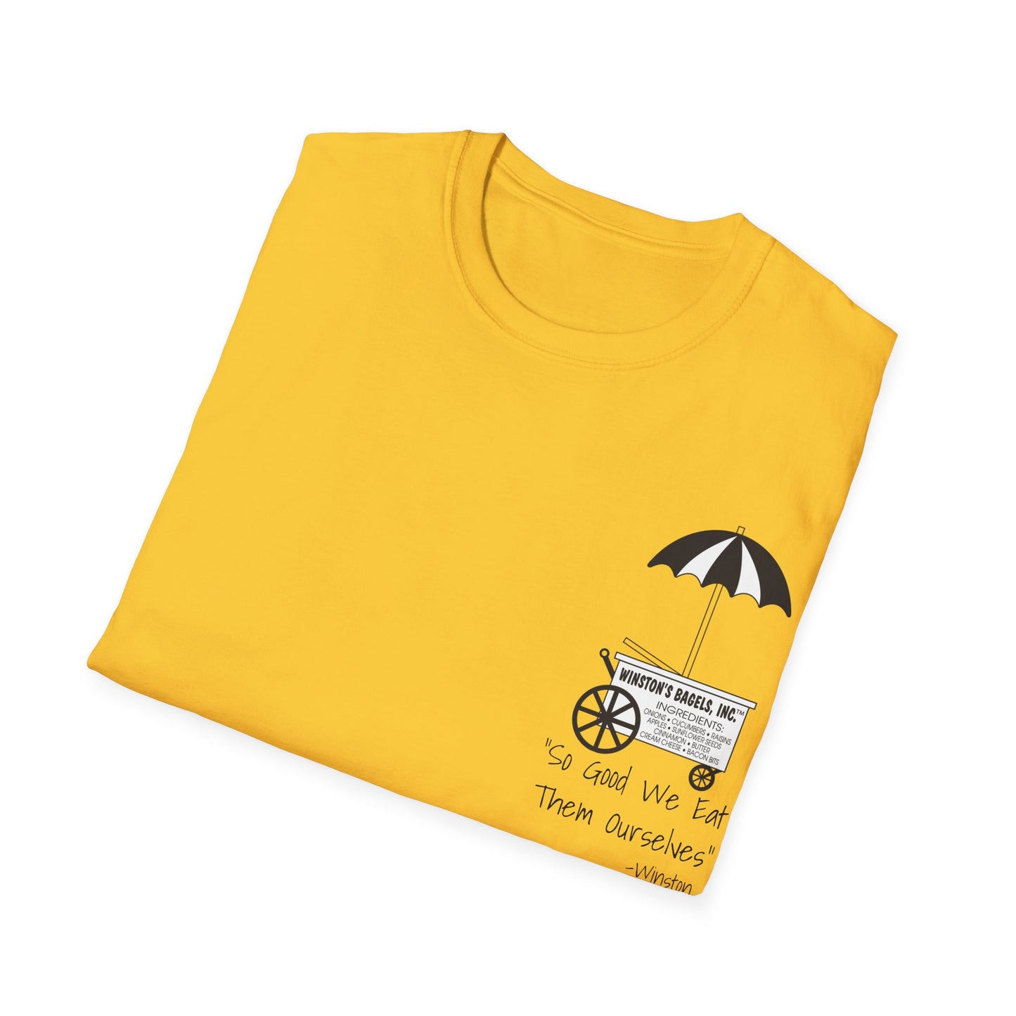 Winston’s Bagels 2 Sided Old & New Unisex Softstyle T-Shirt