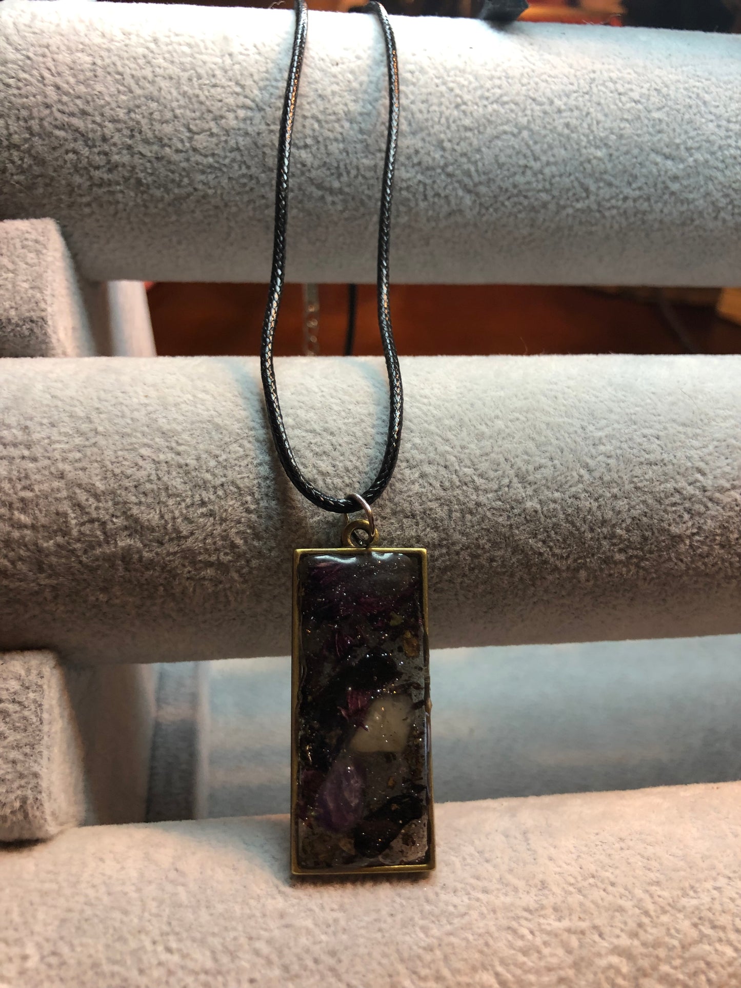 Amethyst and Black Obsidian Necklace Jewelry