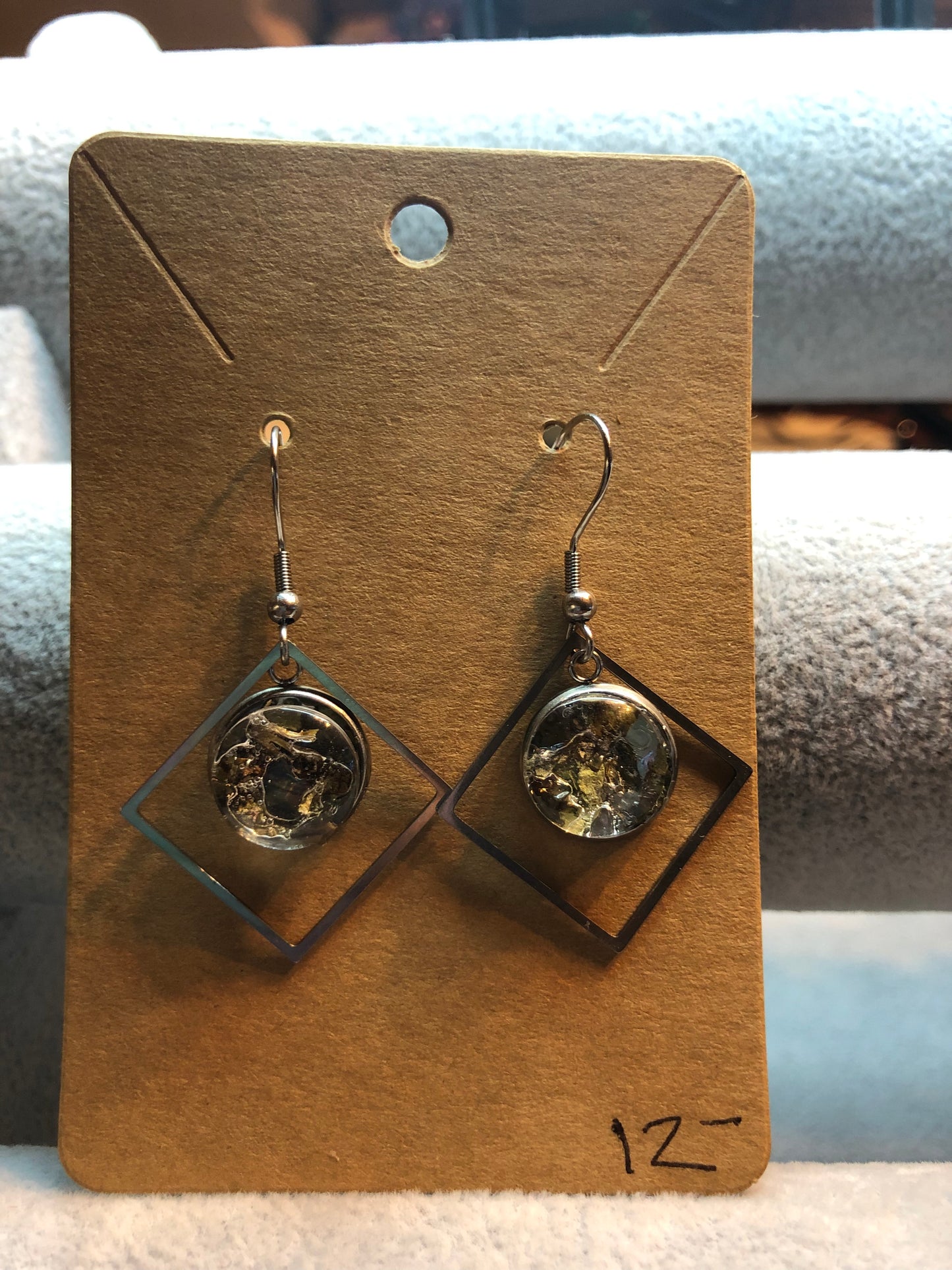 Bay leaf and Basil Earrings Jewelry