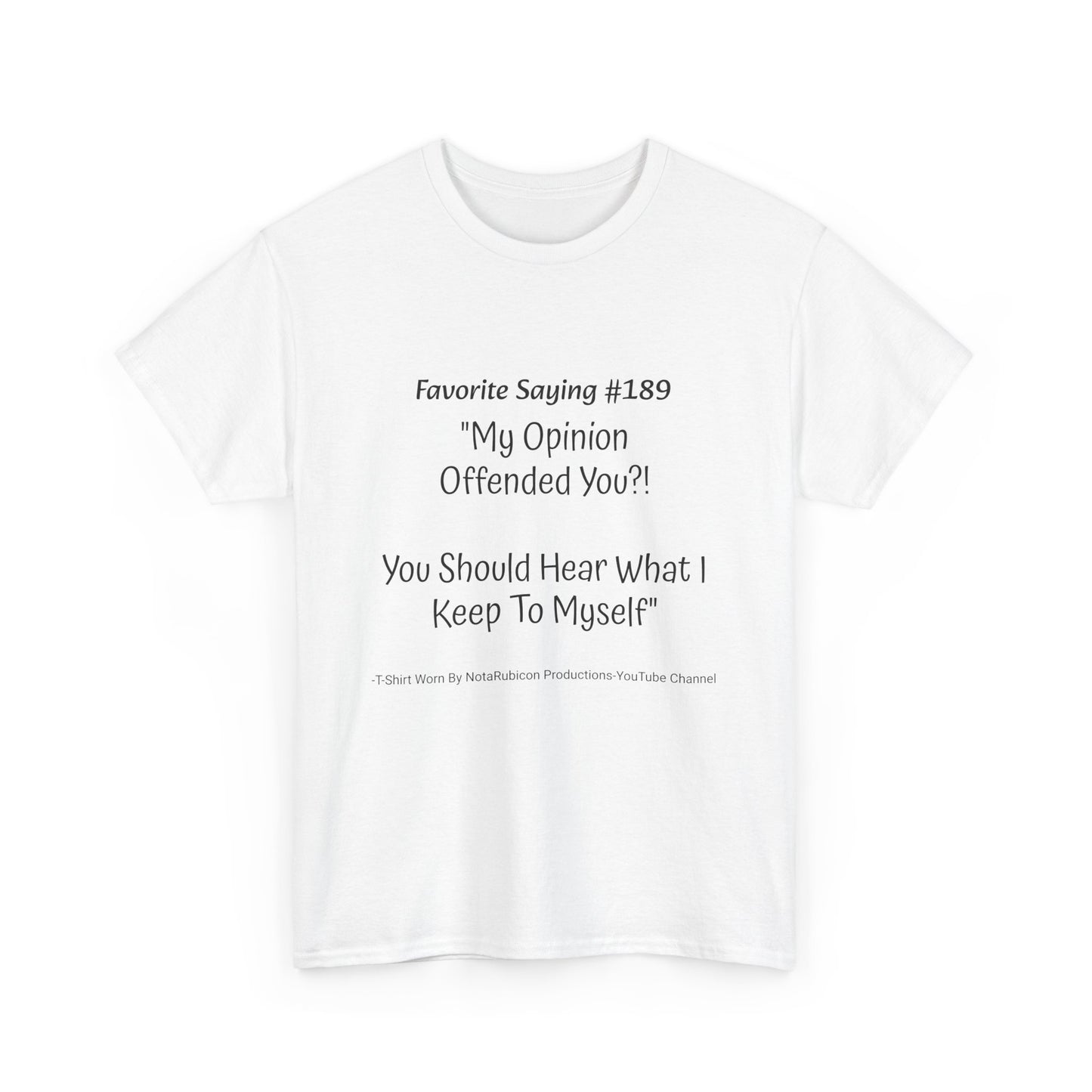 NotaRubicon Opinions - Unisex Heavy Cotton Tee