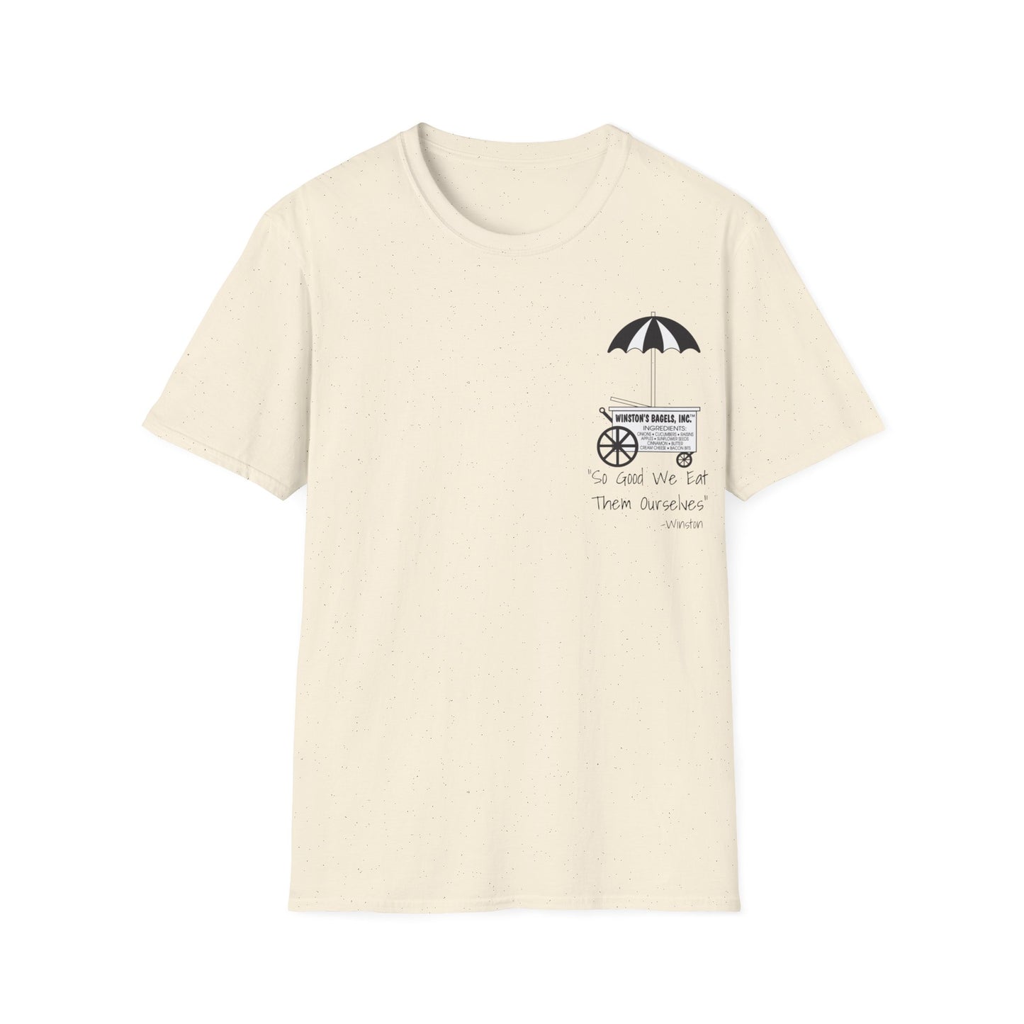 Winston’s Bagels 2 Sided Old & New Unisex Softstyle T-Shirt