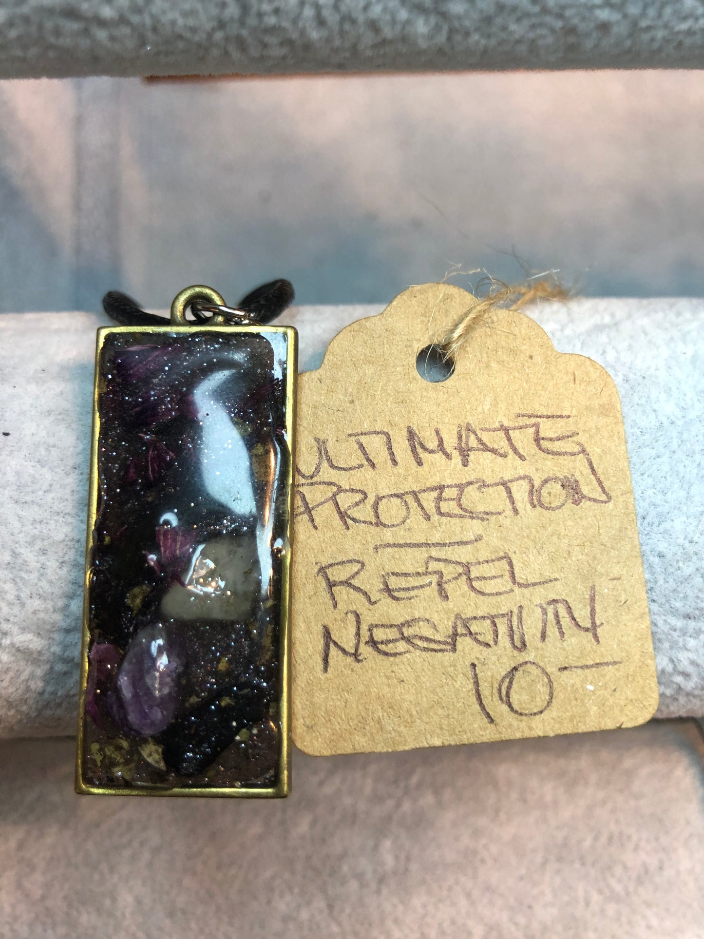 Amethyst and Black Obsidian Necklace Jewelry