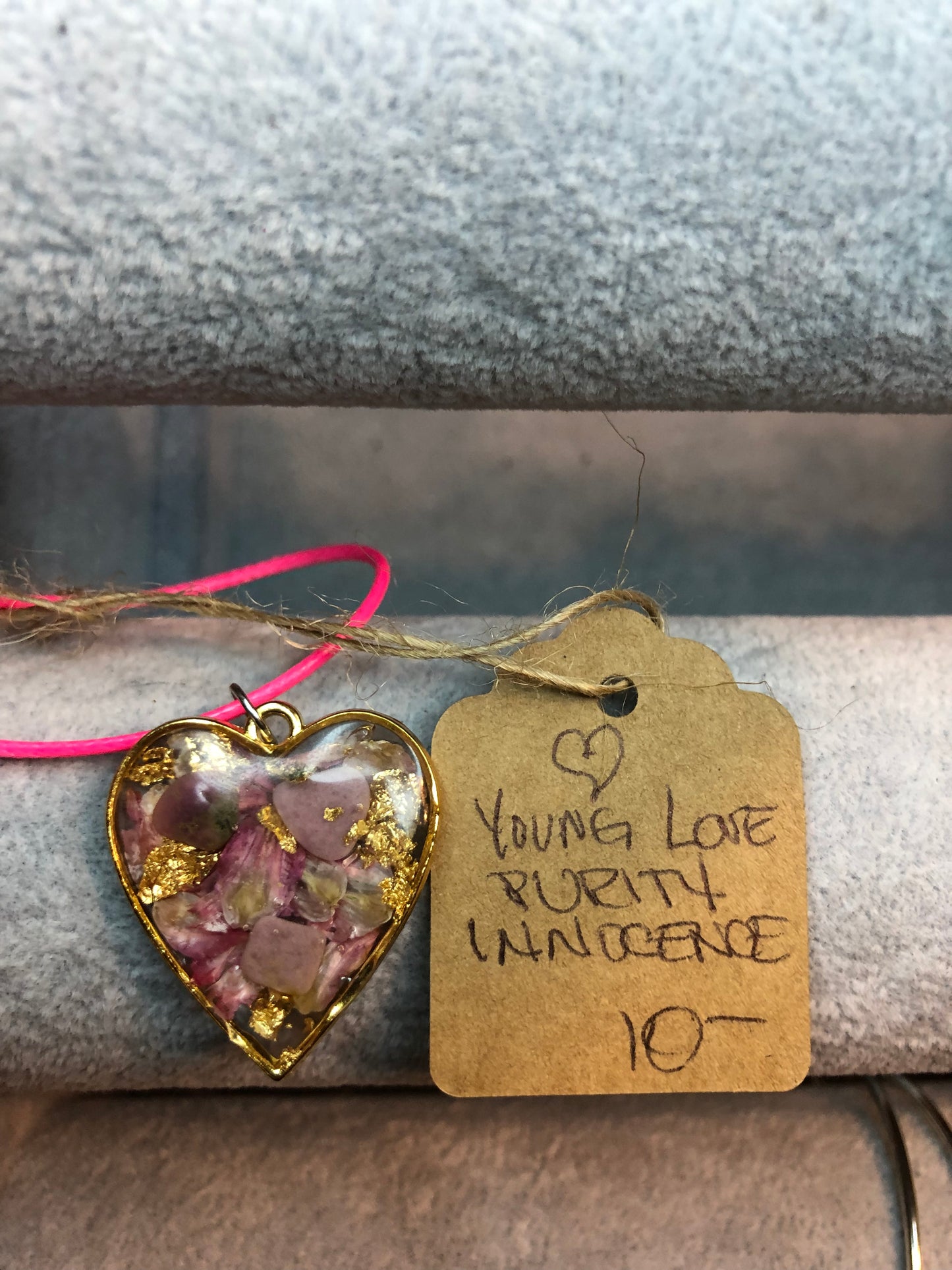 Purple Mica Stone and Rose Quartz Necklace Jewelry