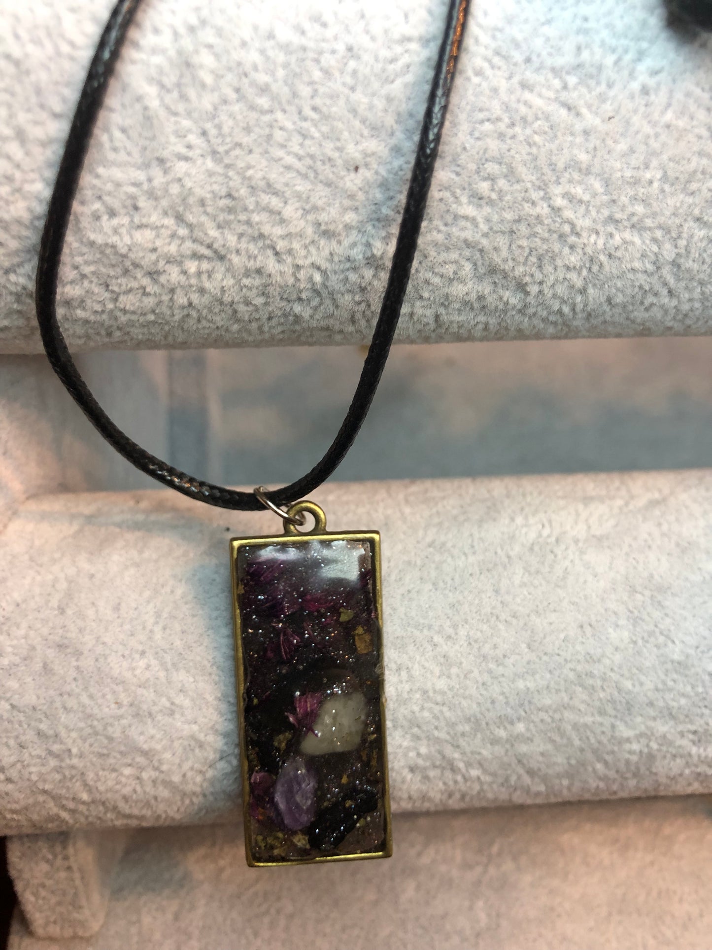 Amethyst and Black Obsidian Necklace Jewelry