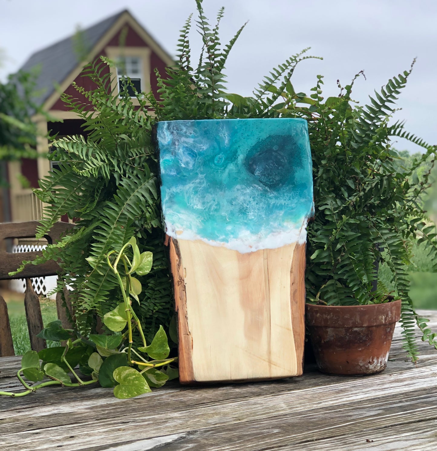 ***SOLD***Stunning Blue Hole Charcuterie Board