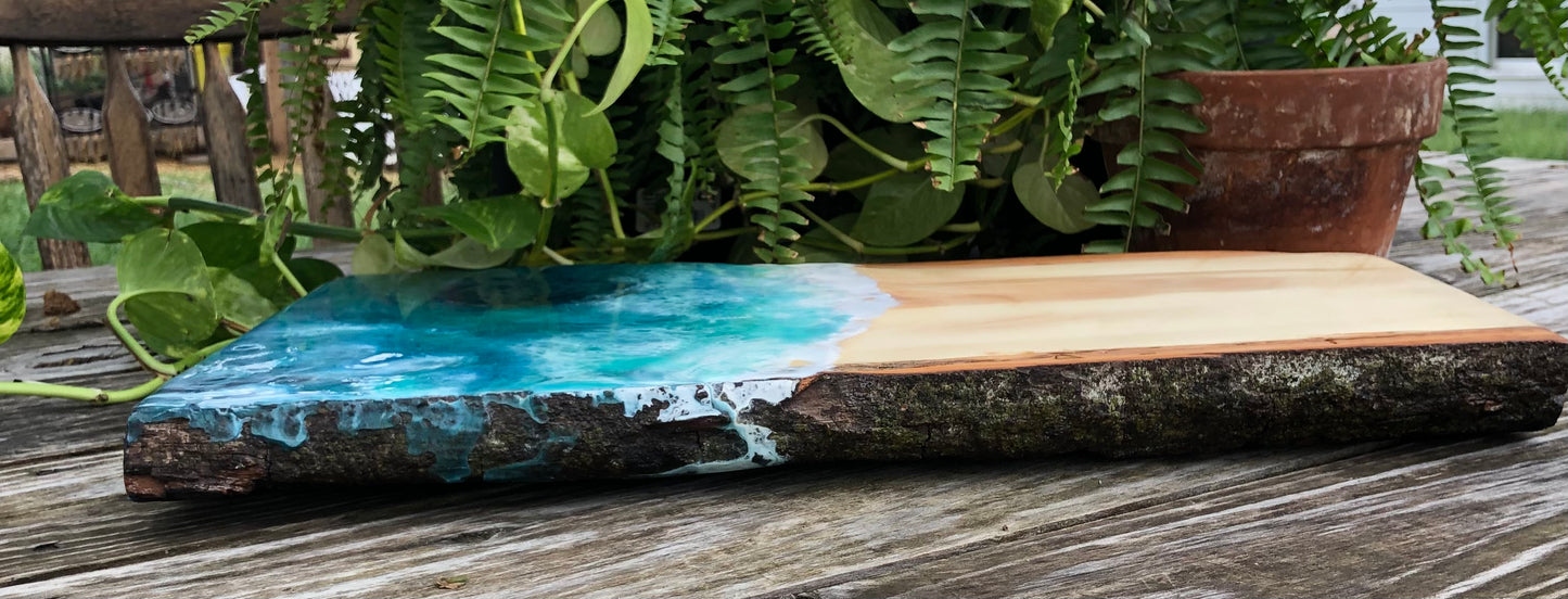 ***SOLD***Stunning Blue Hole Charcuterie Board