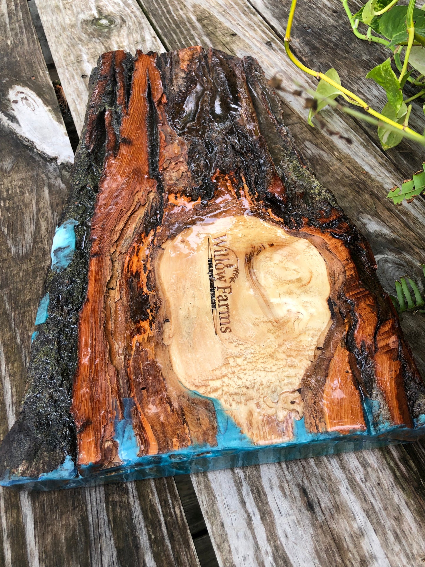 ***SOLD***Stunning Blue Hole Charcuterie Board