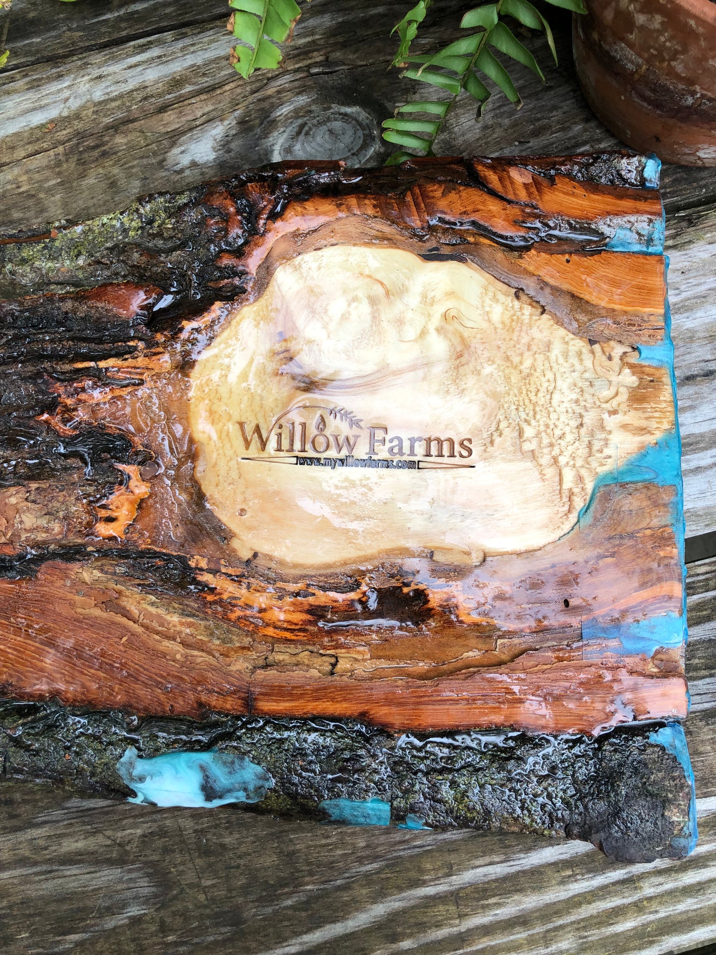 ***SOLD***Stunning Blue Hole Charcuterie Board