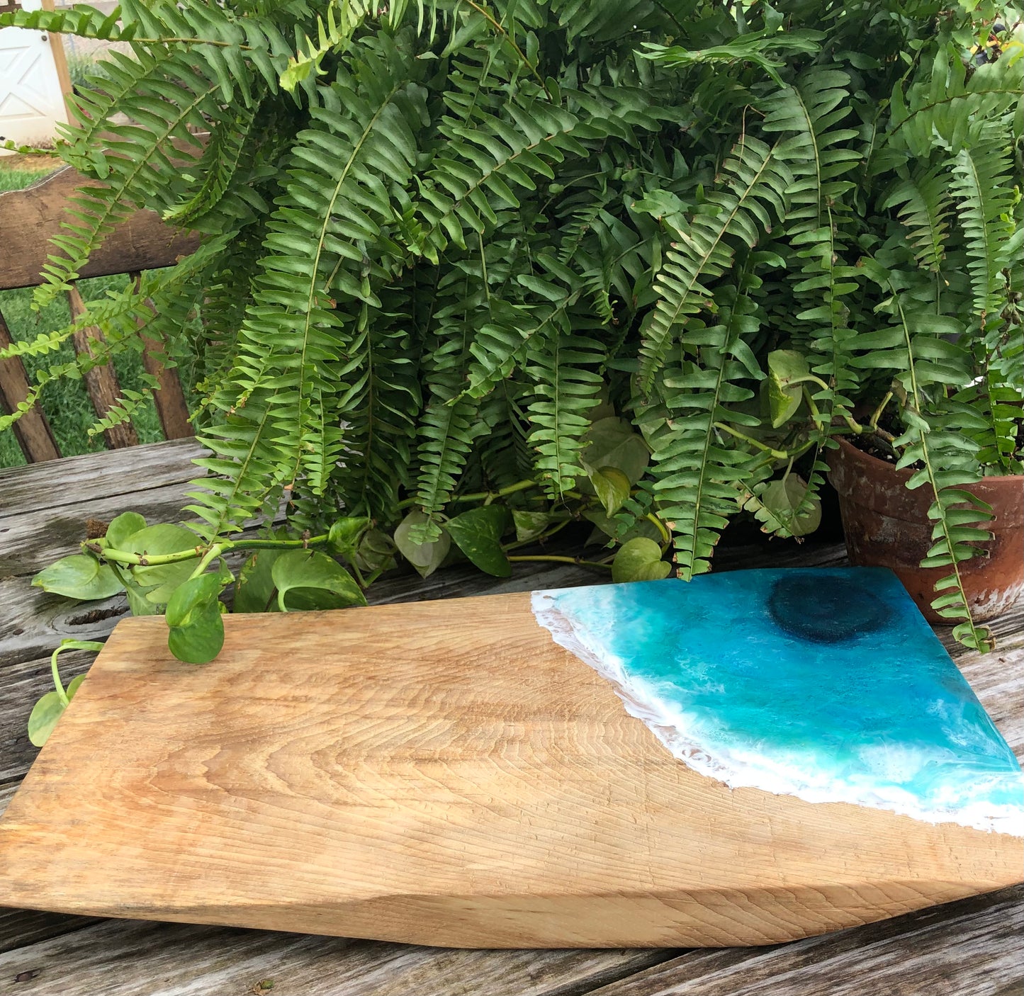 Large and HEAVY Blue Hole Charcuterie Board