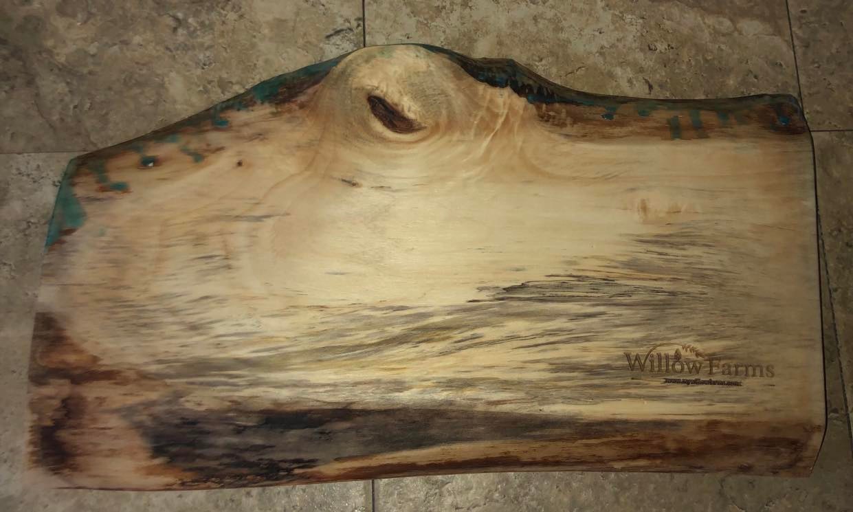 ****SOLD****Beautiful Rock Hole Ocean Epoxy Art Charcuterie/Serving Board