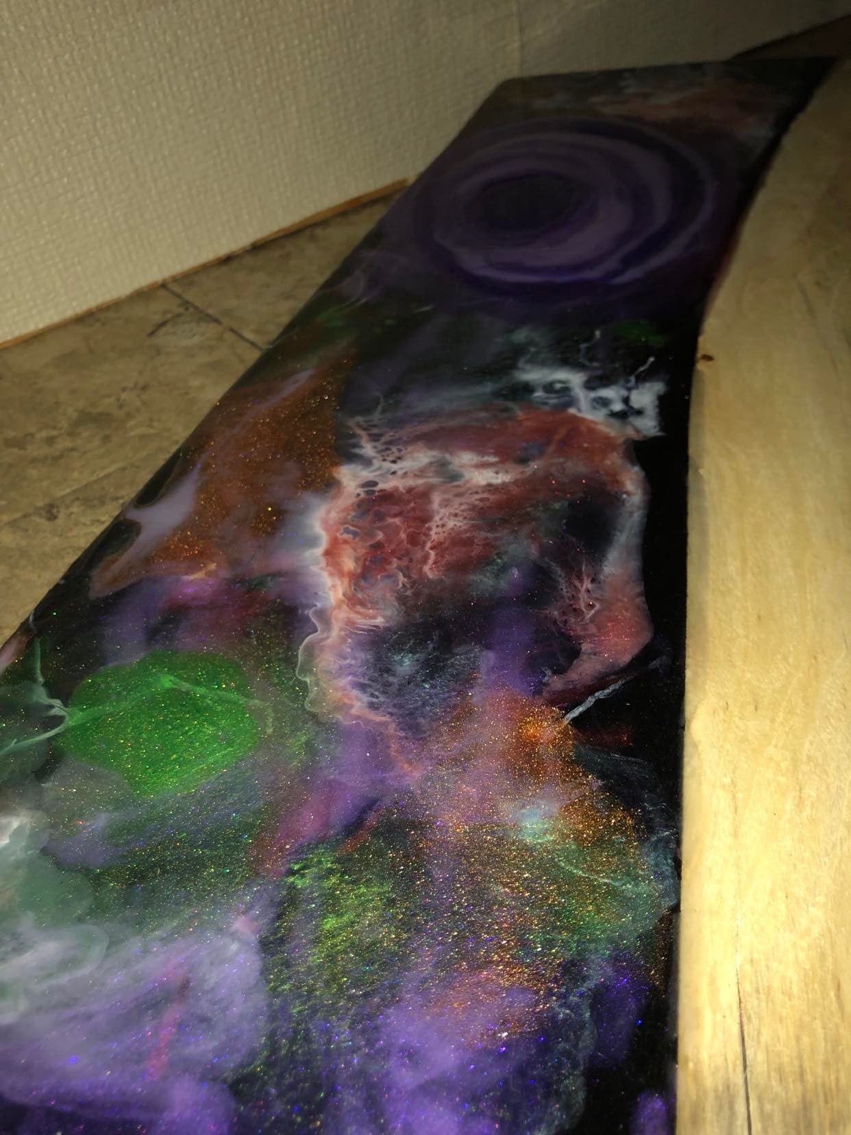 ****SOLD****Crazy Galaxy Epoxy Art Charcuterie/Serving Board