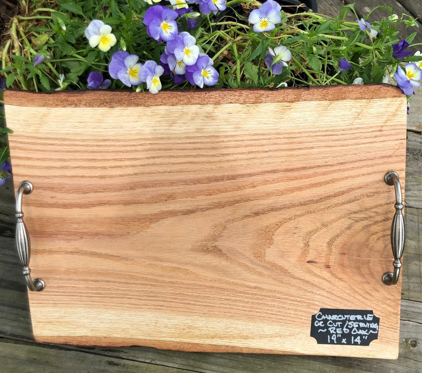 ****SOLD****Red Oak Charcuterie/Serving/Cutting Board