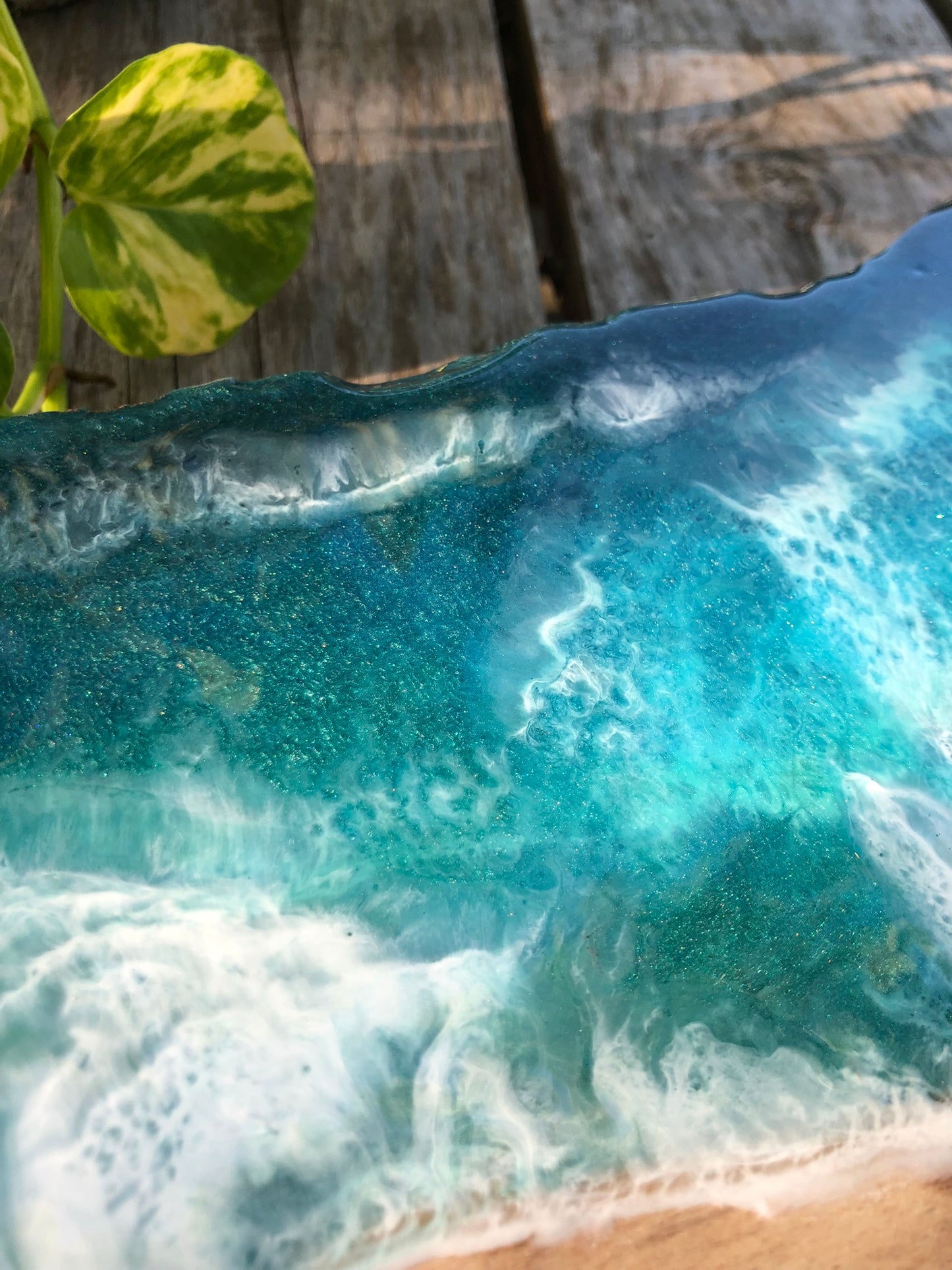 *** SOLD *** Stormy Caribbean Charcuterie Board