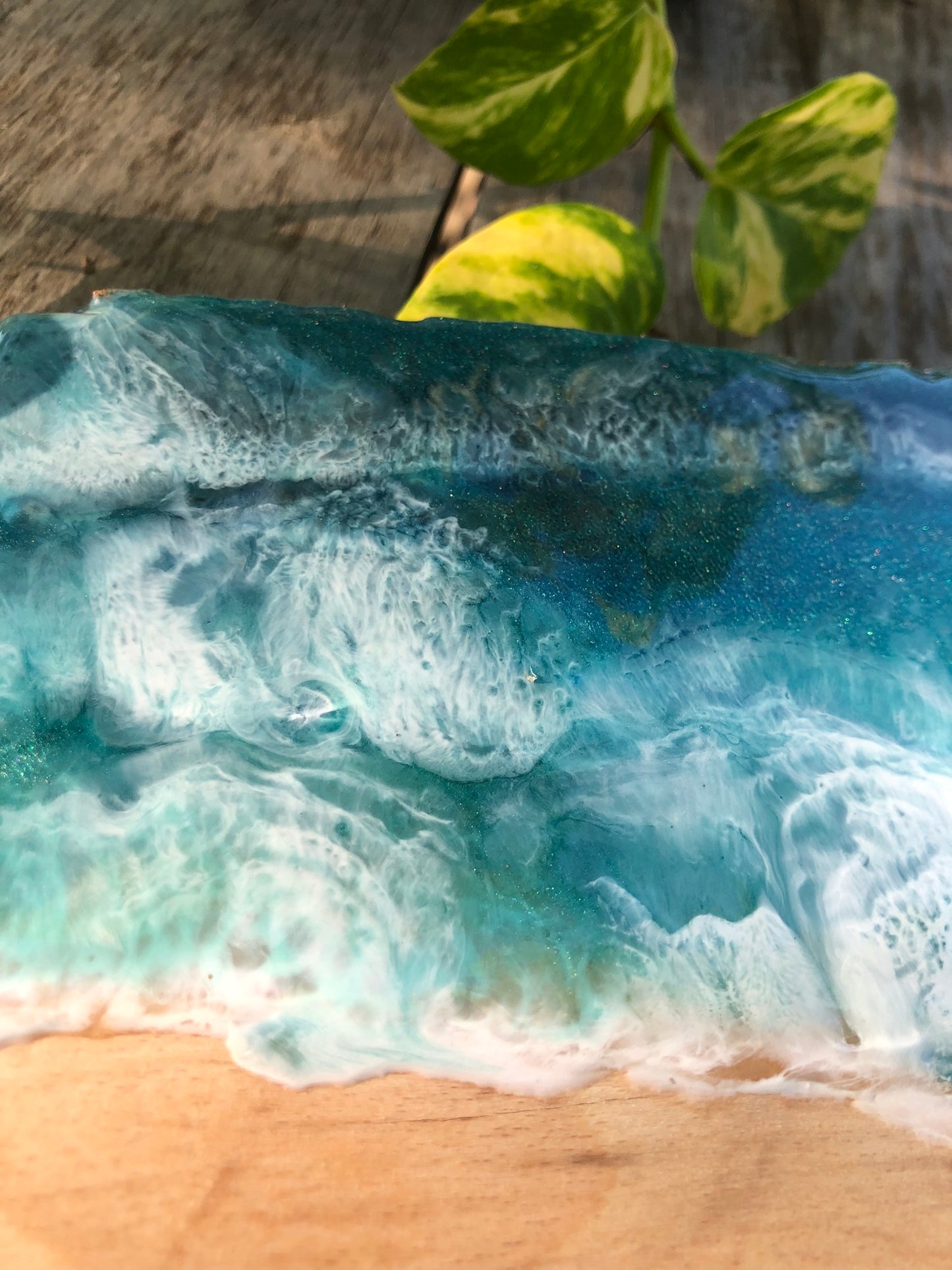 *** SOLD *** Stormy Caribbean Charcuterie Board