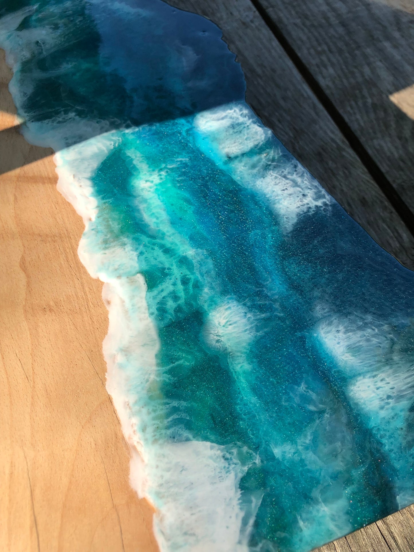 *** SOLD *** Stormy Caribbean Charcuterie Board