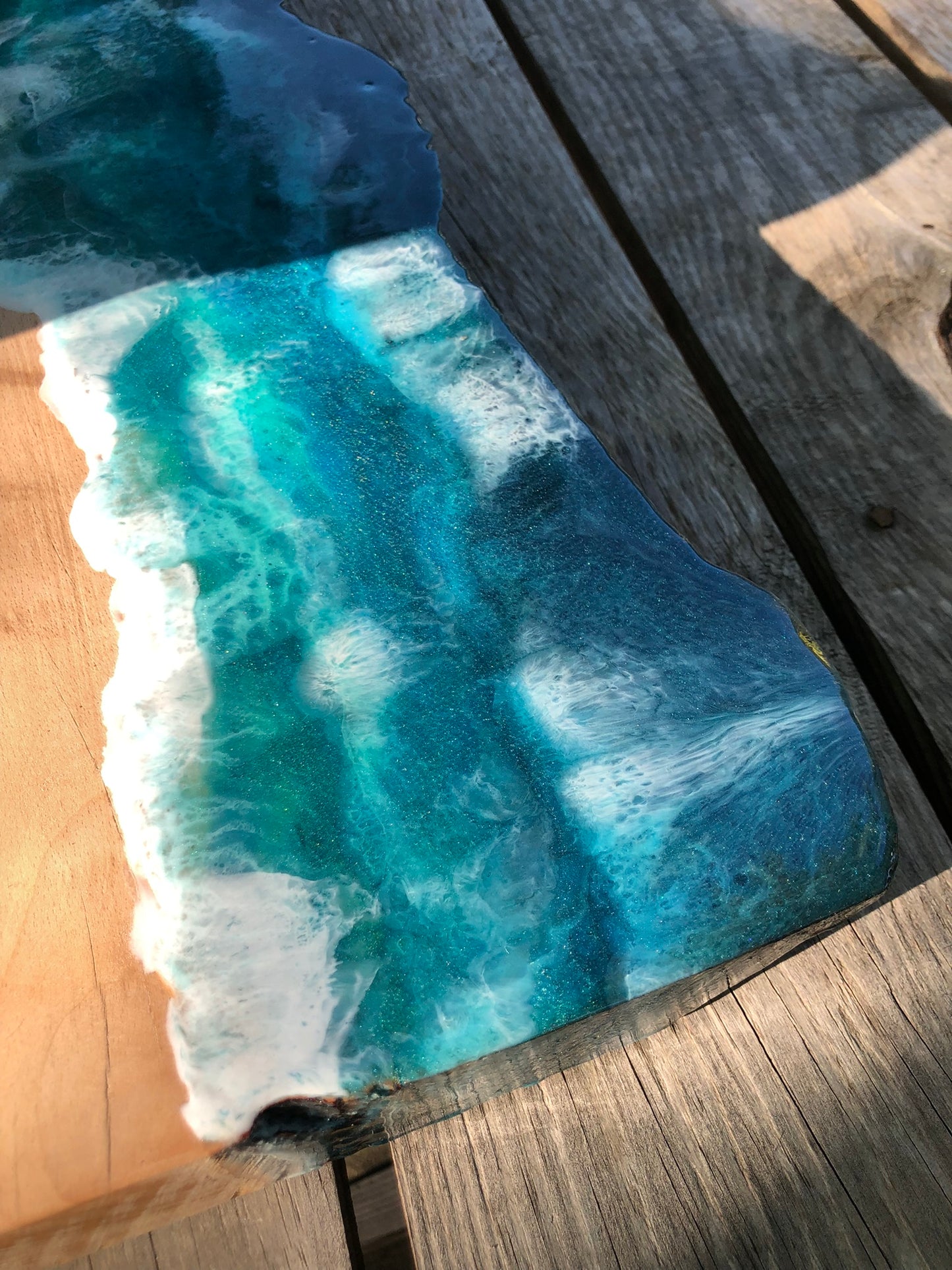 *** SOLD *** Stormy Caribbean Charcuterie Board