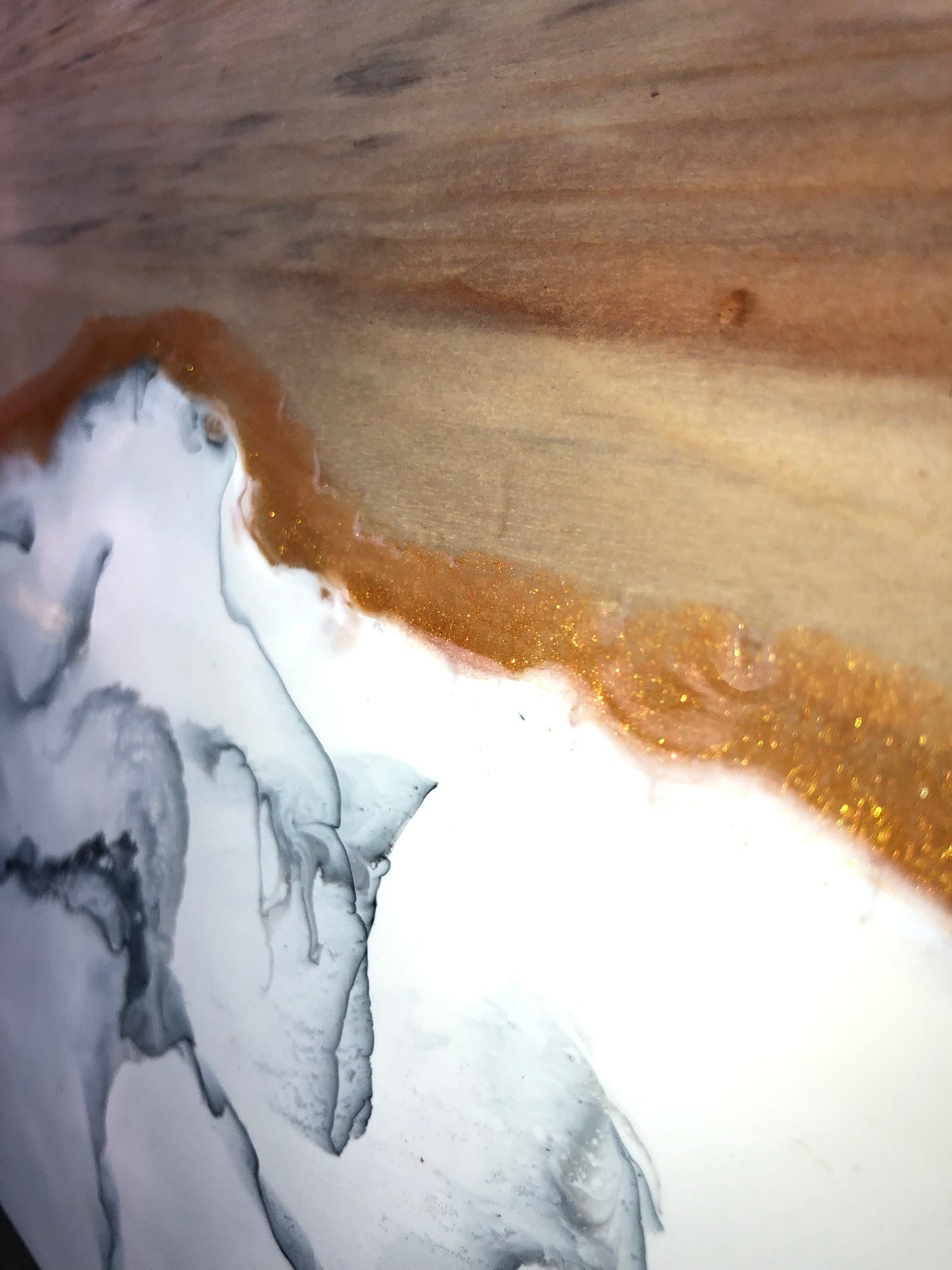 White Marbleized Charcuterie Board