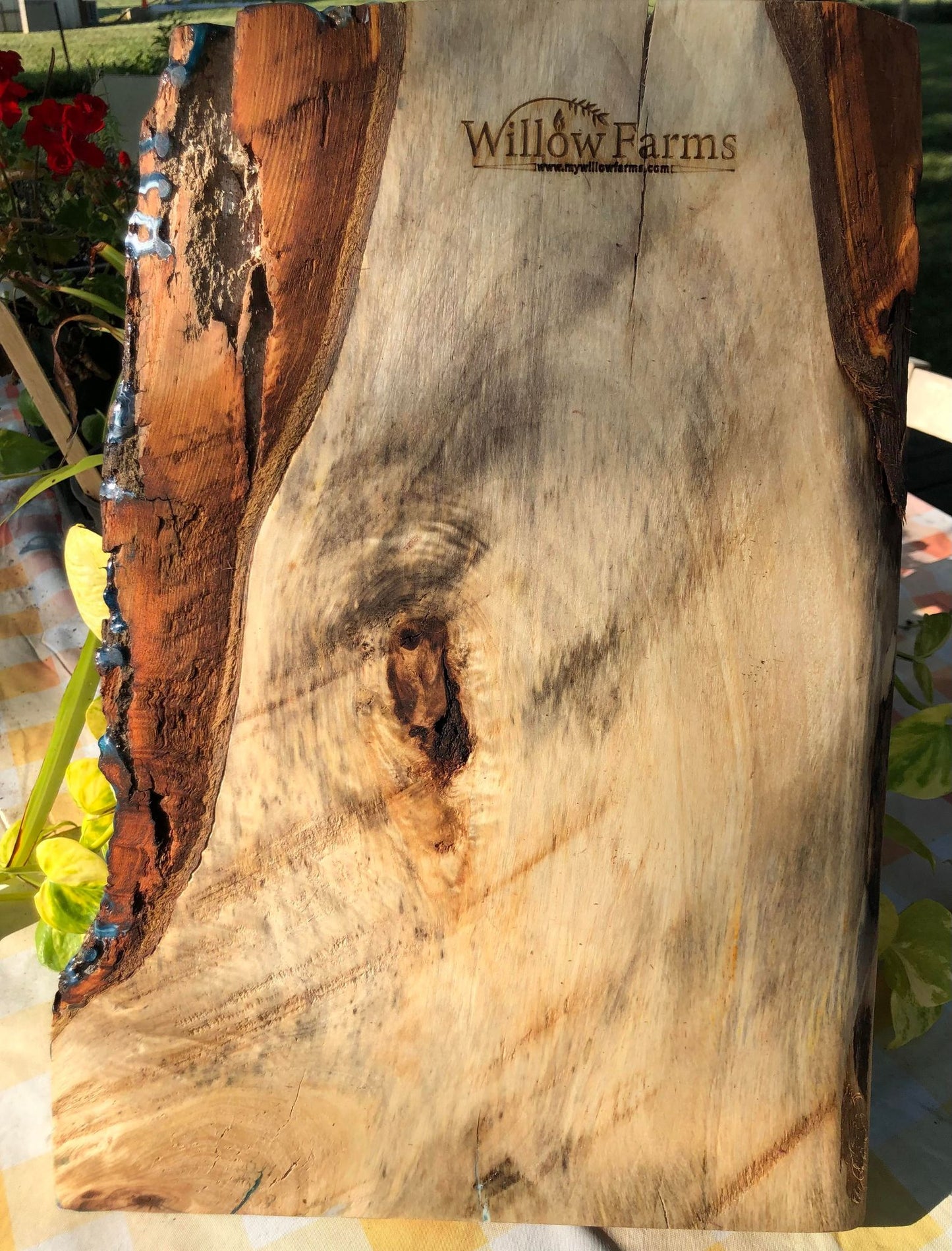 ***SOLD*** Caribbean Style Beach Art Epoxy Charcuterie/Serving Board