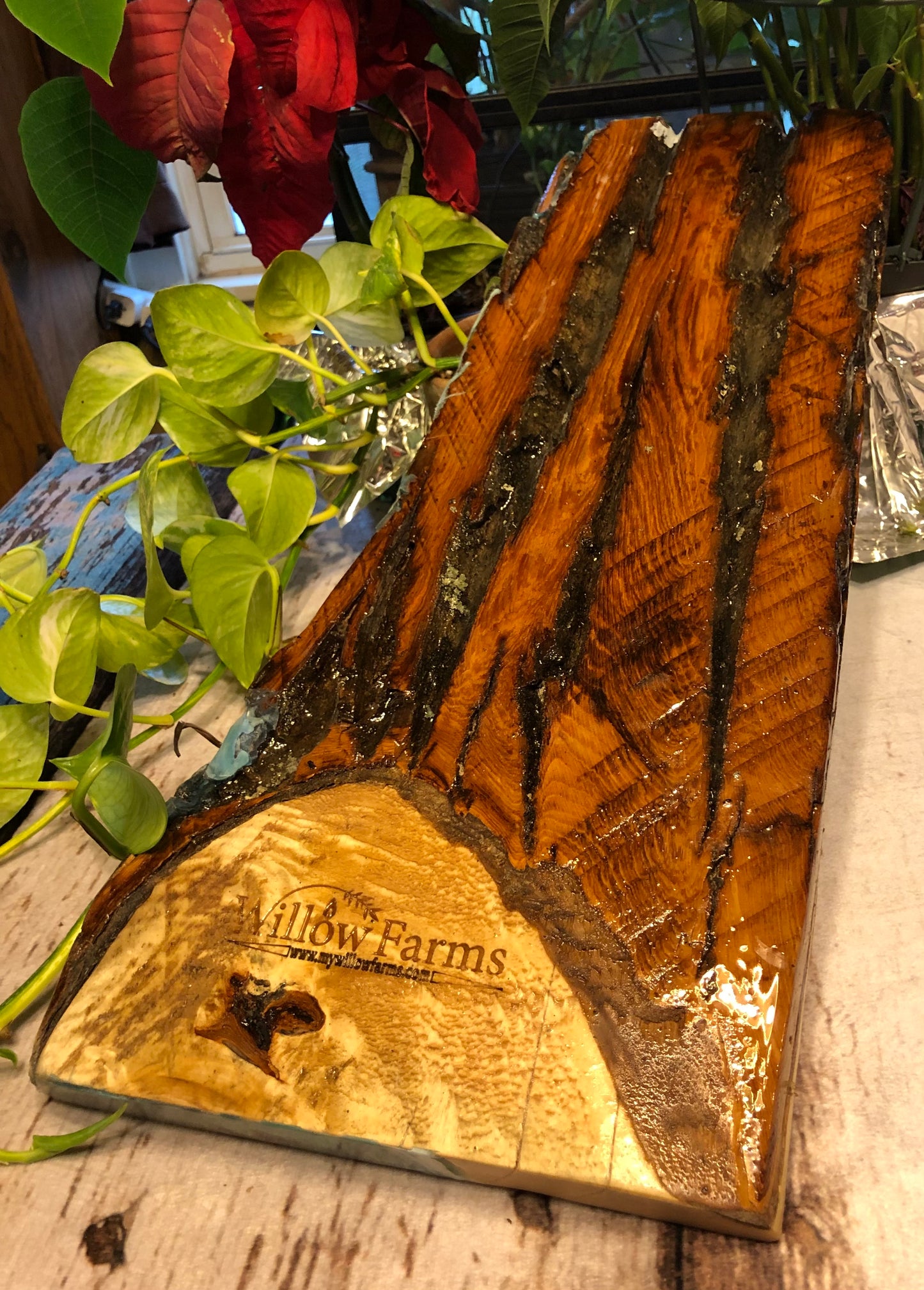 ***SOLD***Caribbean Style Beach Art Epoxy Charcuterie/Serving Board