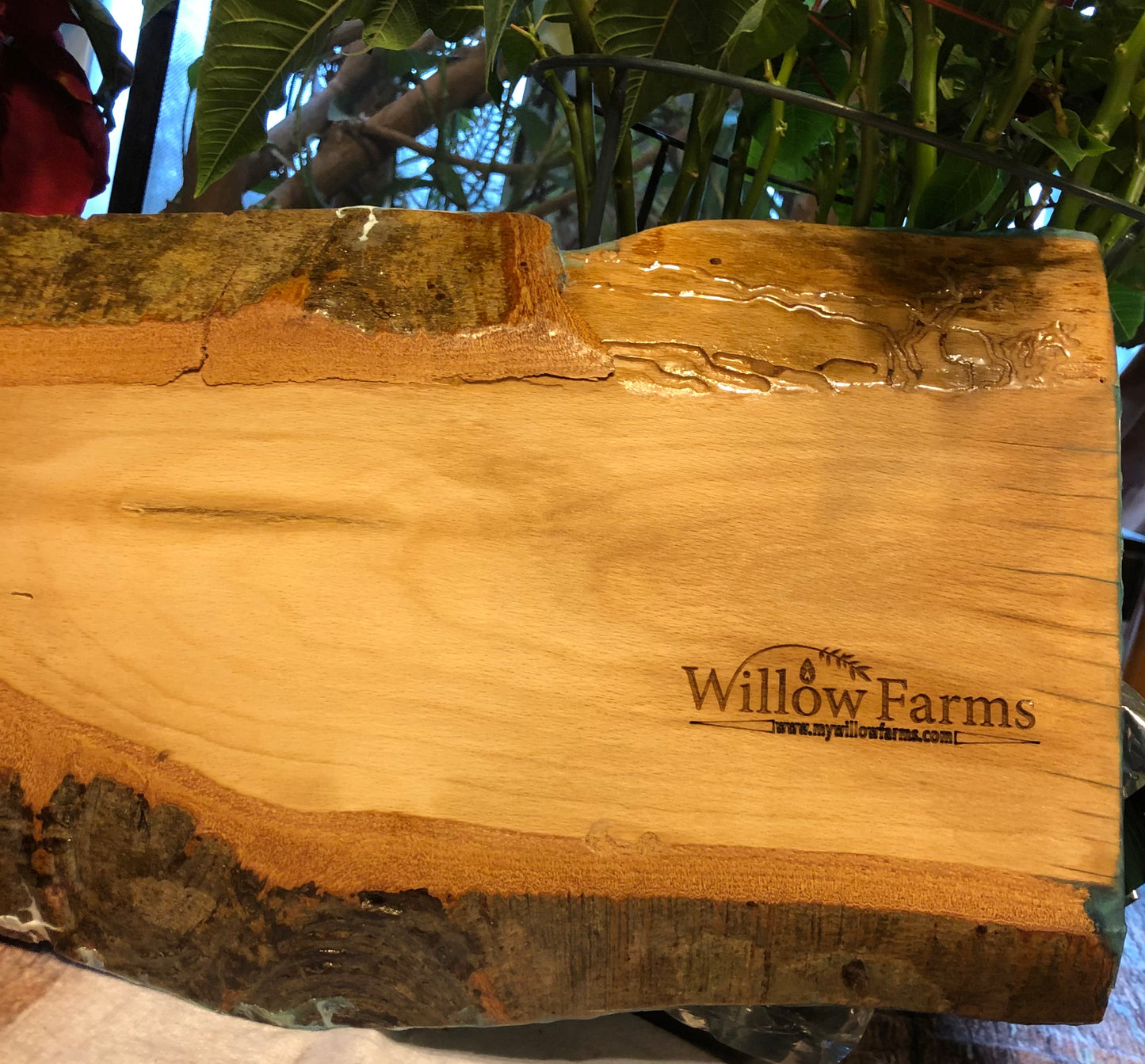 ***SOLD*** Caribbean Style Beach Art Epoxy Charcuterie/Serving Board