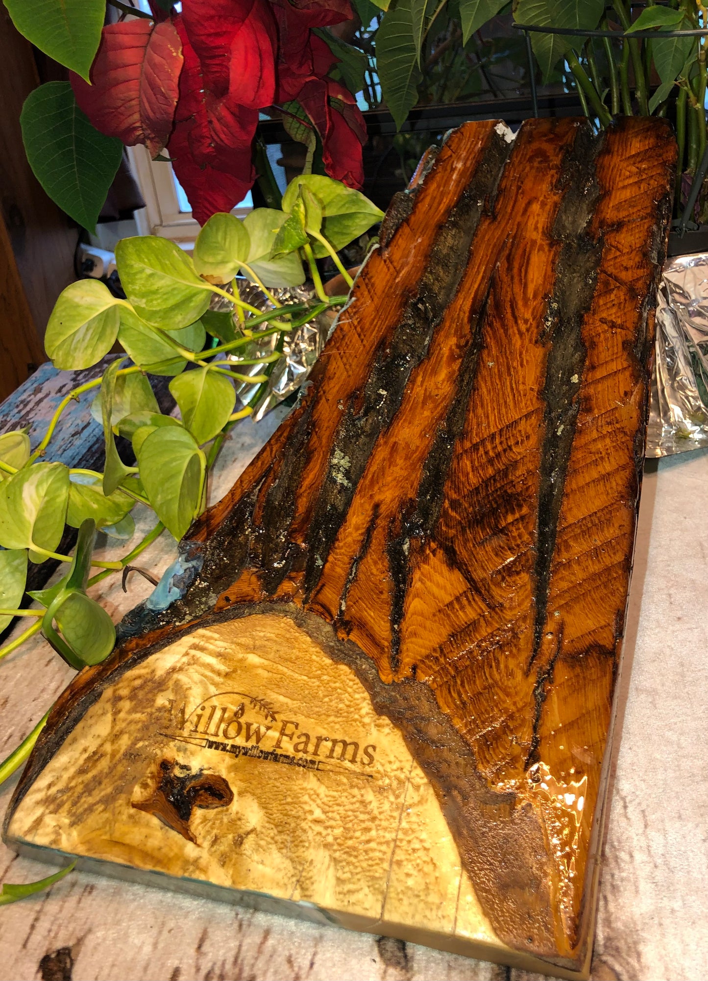 ***SOLD***Caribbean Style Beach Art Epoxy Charcuterie/Serving Board