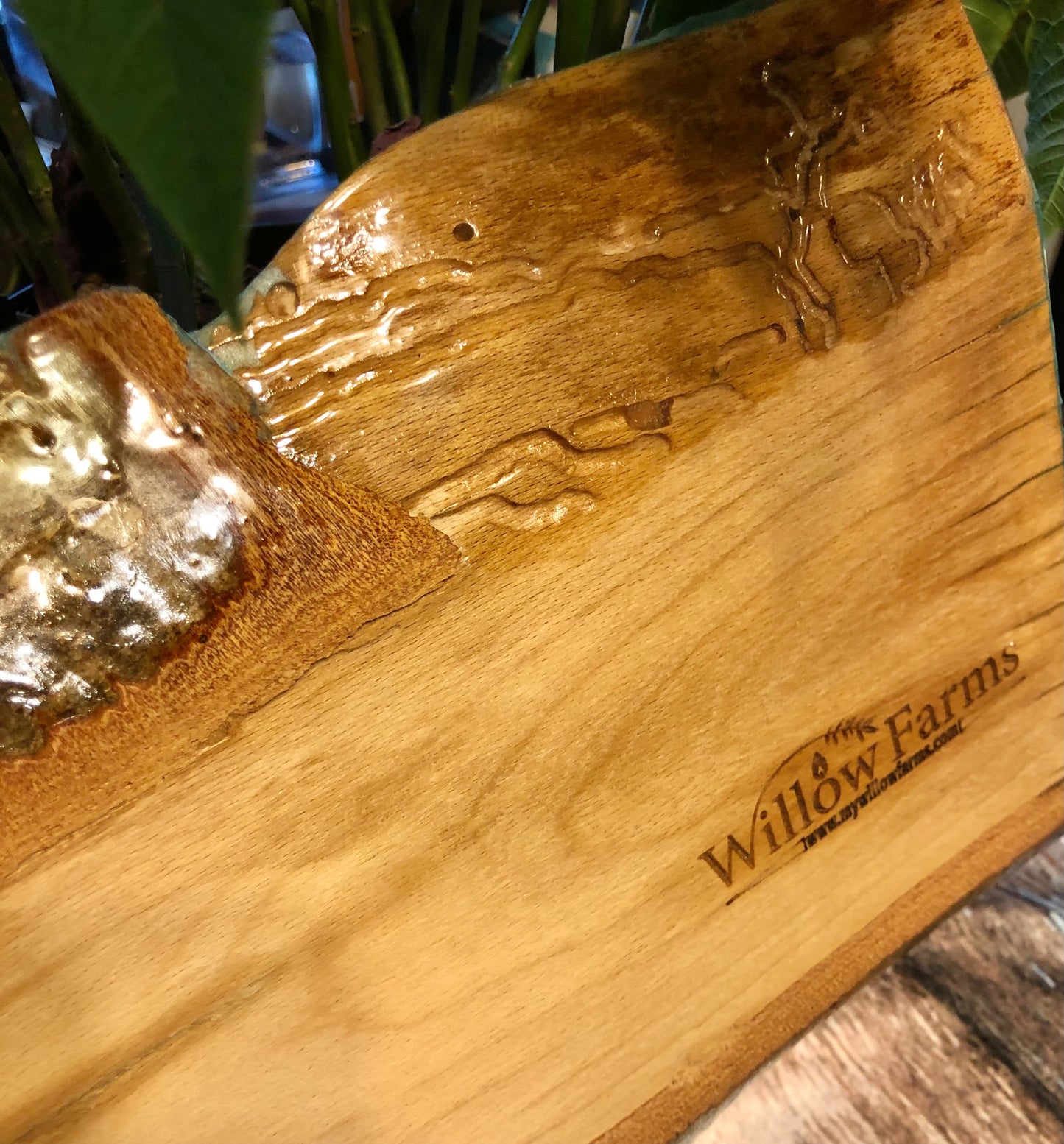 ***SOLD*** Caribbean Style Beach Art Epoxy Charcuterie/Serving Board